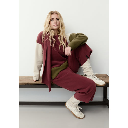 Bluza polarowa z szalikiem 1412 Henriette Steffensen
