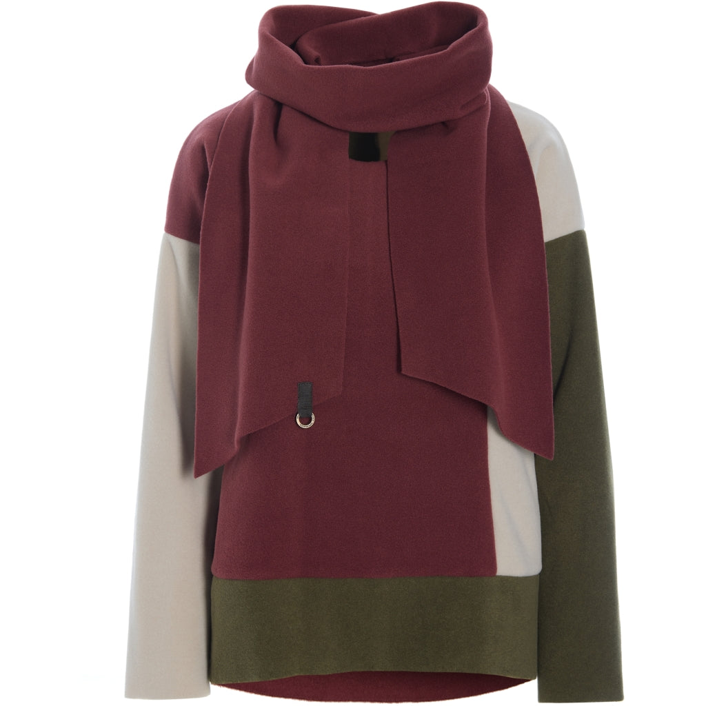 Bluza polarowa z szalikiem 1412 Henriette Steffensen