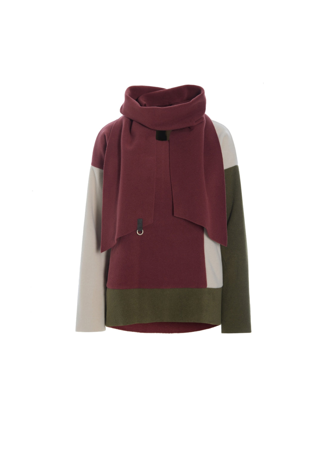 Bluza polarowa z szalikiem 1412 Henriette Steffensen