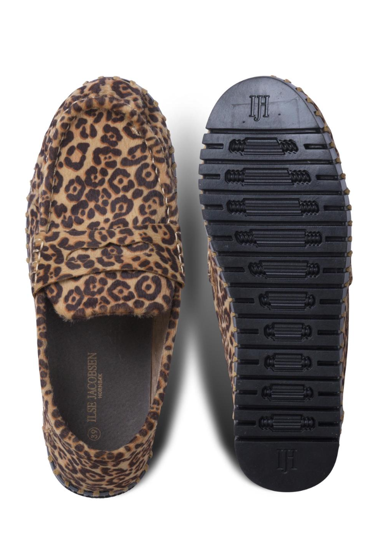 Mokasyny Tulip3225 Animal Black Ilse Jacobsen