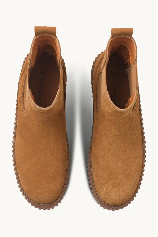 Botki za kostkę zamszowe CALIRA06/light brown Ilse Jacobsen
