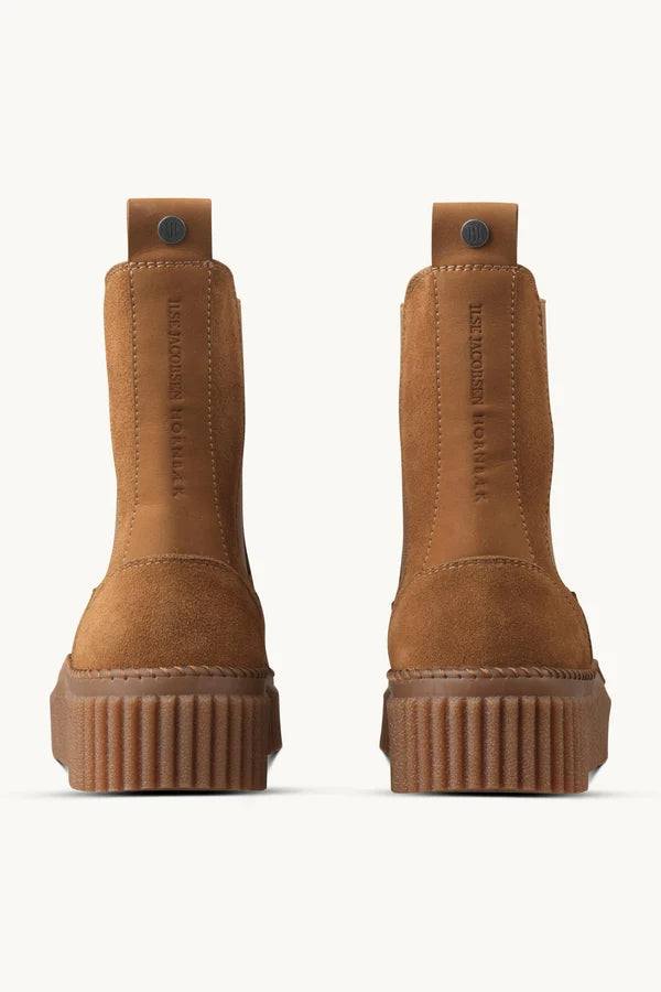 Botki za kostkę zamszowe CALIRA06/light brown Ilse Jacobsen