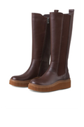 Wysokie botki skórzane CALIRA07/brown Ilse Jacobsen
