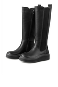 Wysokie botki skórzane CALIRA07/ black Ilse Jacobsen