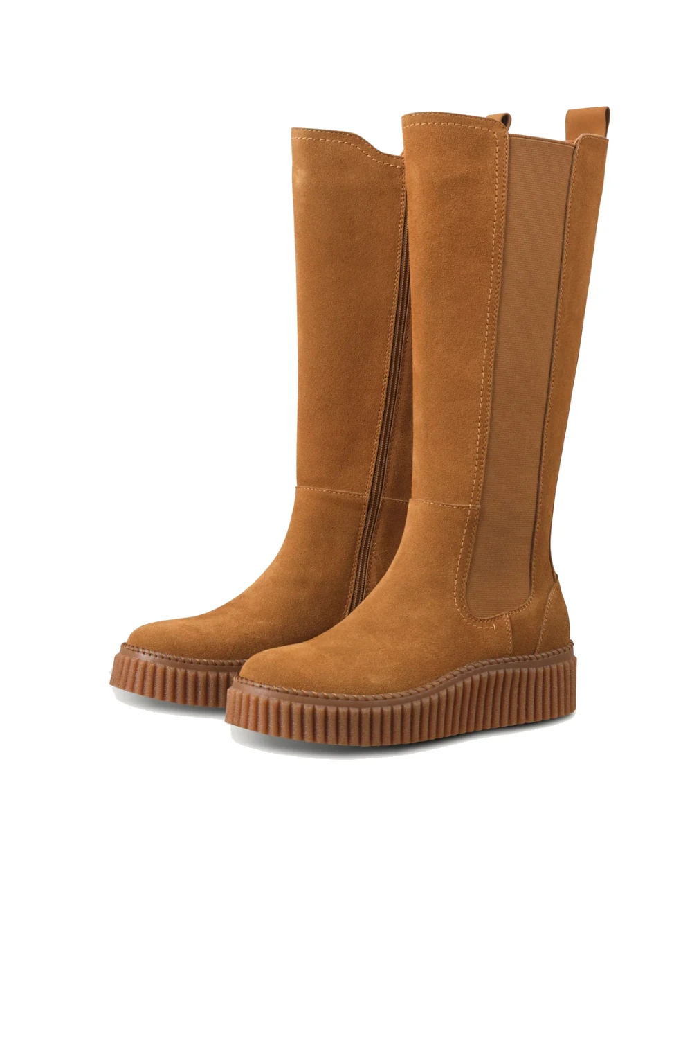 Wysokie botki zamszowe CALIRA07/light brown Ilse Jacobsen