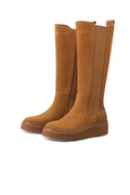 Wysokie botki zamszowe CALIRA07/light brown Ilse Jacobsen