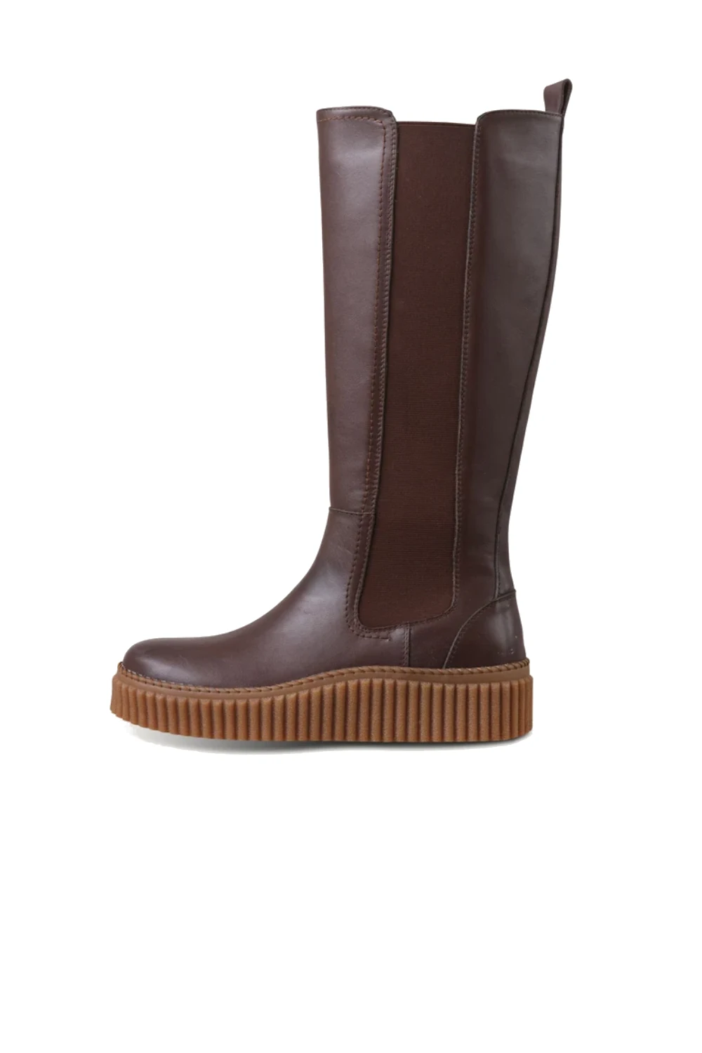 Wysokie botki skórzane CALIRA07/brown Ilse Jacobsen
