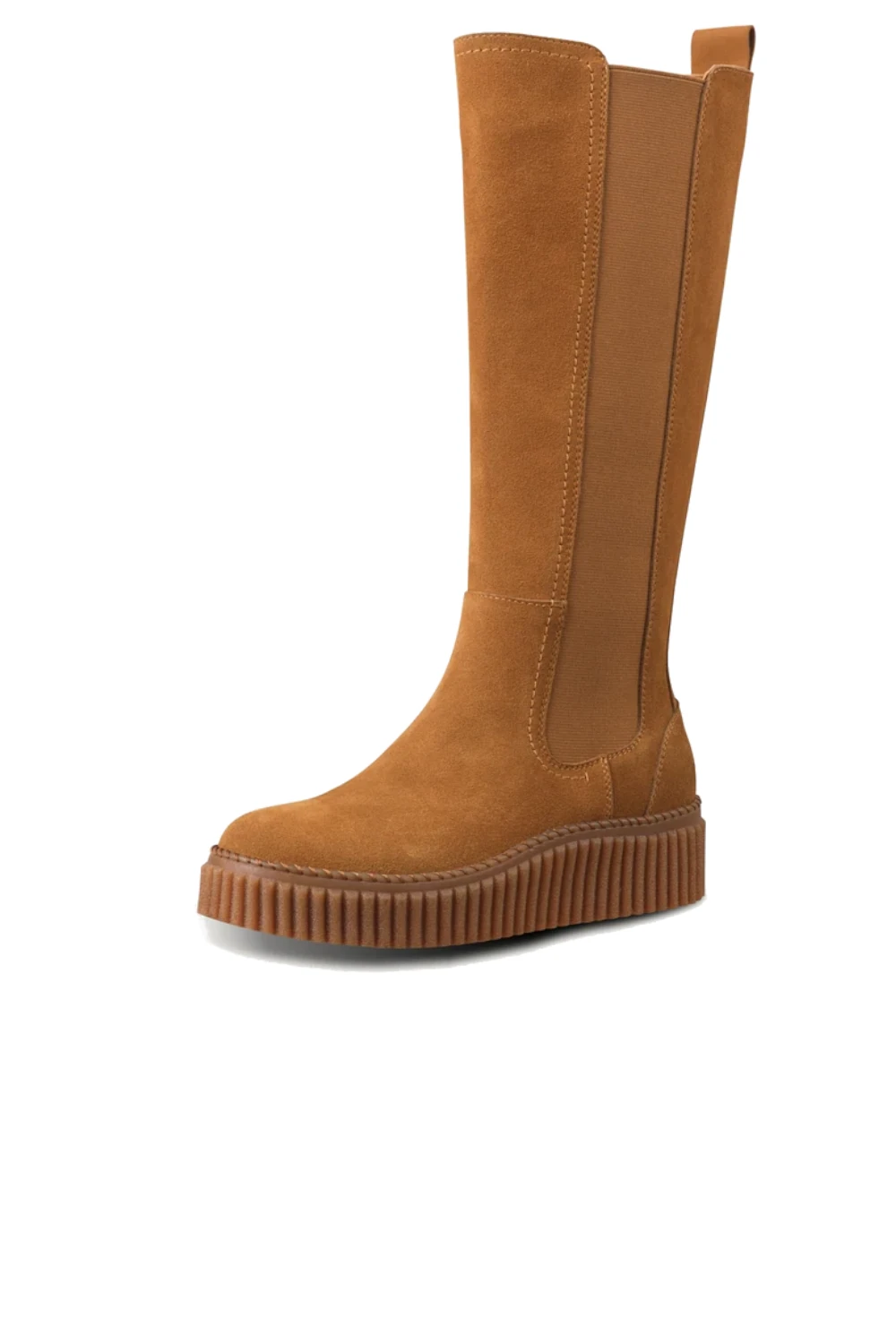 Wysokie botki zamszowe CALIRA07/light brown Ilse Jacobsen