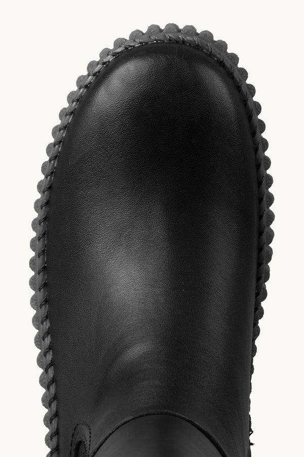 Wysokie botki skórzane CALIRA07/ black Ilse Jacobsen