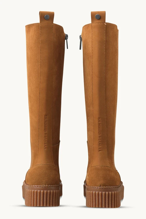 Wysokie botki zamszowe CALIRA07/light brown Ilse Jacobsen