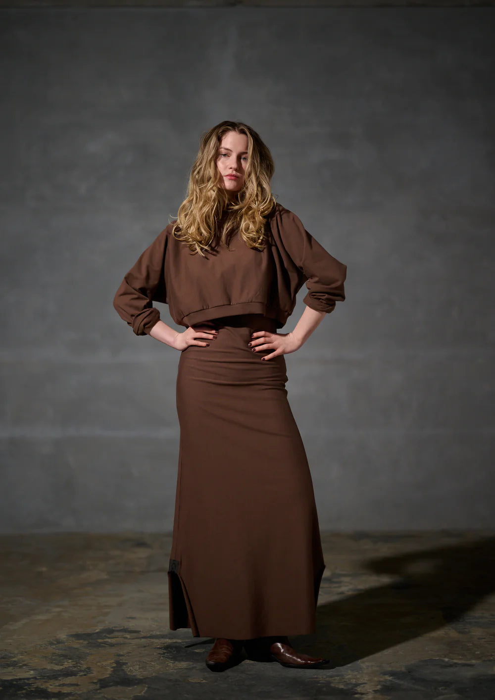 Spódnica dresowa maxi 73012 Henriette Steffensen