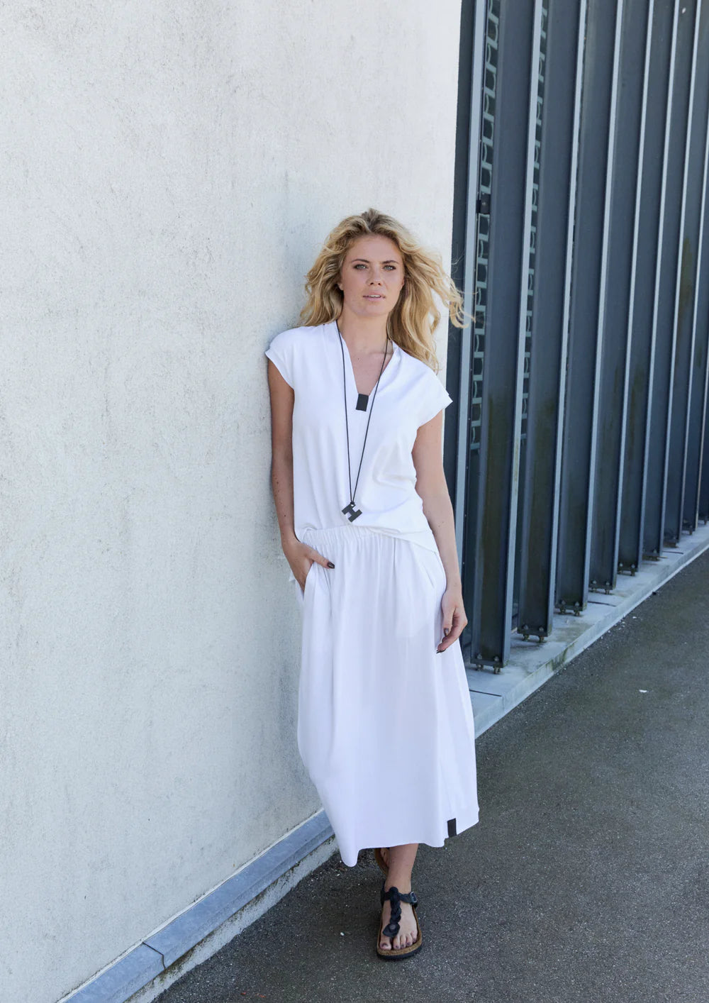Spódnica  z kieszeniami Skirt98065 Henriette Steffensen